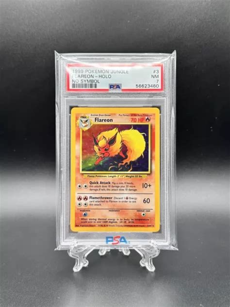 Pok Mon Jungle No Symbol Flareon Holo Psa Eur Picclick Fr