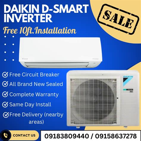 Daikin D Smart Inverter Split Type Aircon Tv And Home Appliances Air