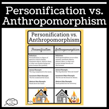 Personification vs. Anthropomorphism by Wondering with Mrs Watto