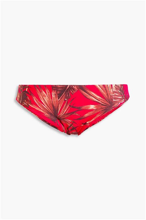 Seafolly Printed Low Rise Bikini Briefs The Outnet