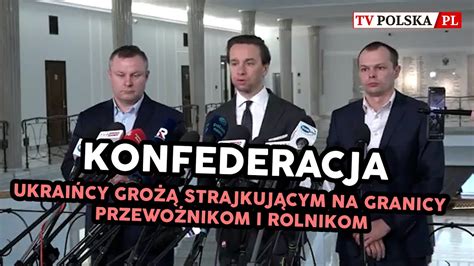 KONFEDERACJA Ukraińcy grożą strajkującym na granicy przewoźnikom i