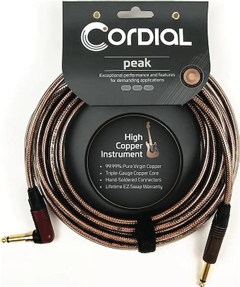 Cordial High Copper Premium Instrument Cable Translucent Reverb