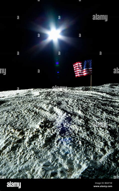 Bandera en la luna fotografías e imágenes de alta resolución Alamy