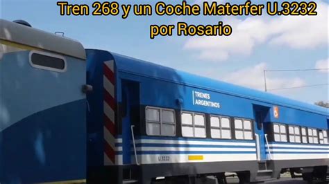 Tren 268 El Rayo De Sol Con El Traslado Del Coche Materfer U 3232