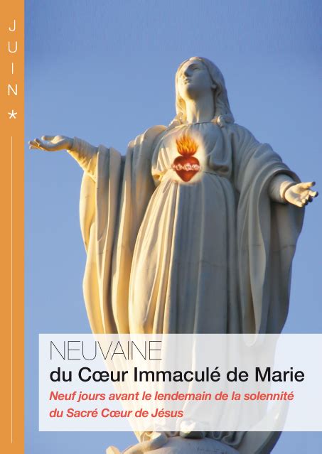 Neuvaine Coeur Immacul De Marie