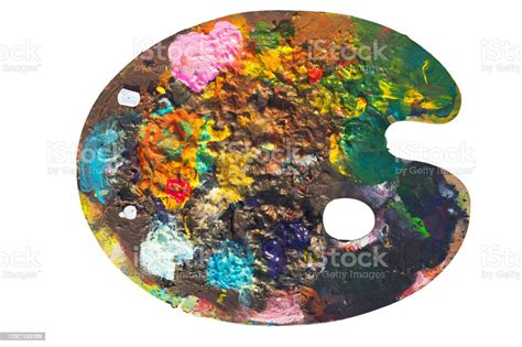 Isolated Color Palette For Painting Stock Photo - Download Image Now ...