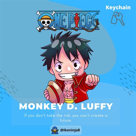 Jual Gantungan Kunci Premium Monkey D Luffy One Piece Bajak Laut