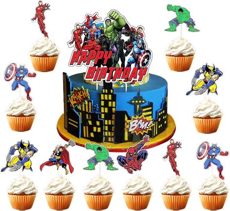 Topper De Bolo Vingadores Avengers Cupcakes Toppers Avengers Cake Porn Sex Picture