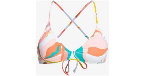 Roxy Beach Classics Athletic Triangle Bikini Top Bright White