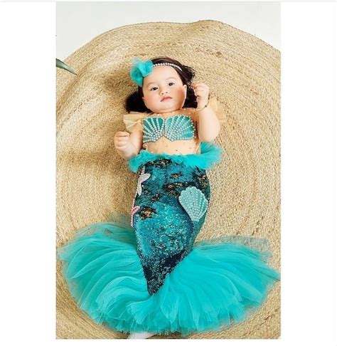 Baby Mermaid Costume Girls Mermaid Dress | Etsy