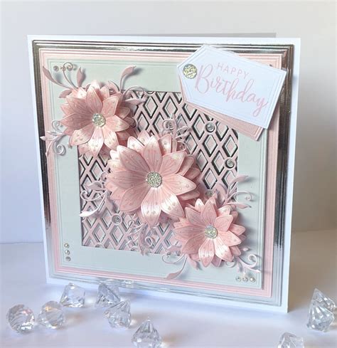 Chloe’s Creative Cards Clematis Flowers Stamp And Die Set Flower Stamp Flower Cards Paper