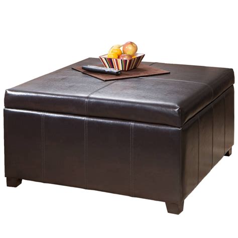 Best 30 Of Brown Leather Ottoman Coffee Tables With Storages