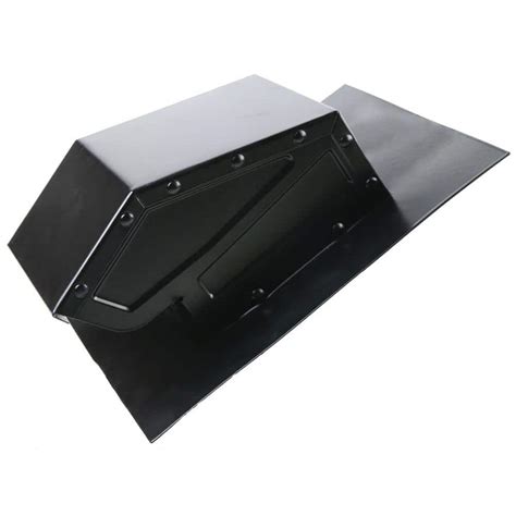 Cool Attic 4 In Galvanized Steel Static Roof Vent In Black Nxr340ups The Home Depot