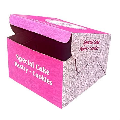 Printed Duplex Paper Pastry Box Manufacturers Gram With Window At