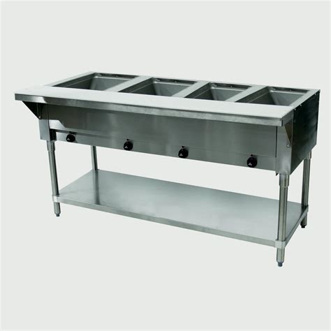 Advance Tabco Sw 4e 240 62 Electric 4 Sealed Hot Food Wells Table W