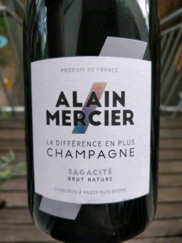 Alain Mercier Sagacit Brut Nature Champagne Vivino Us