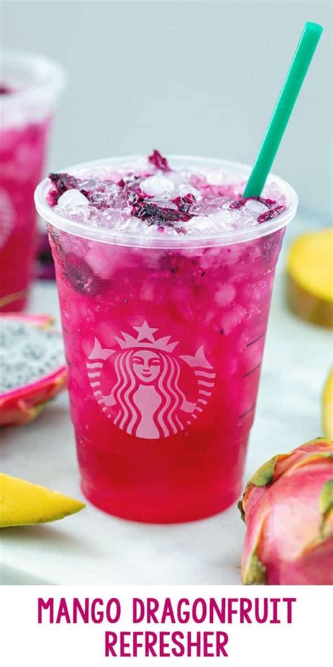 Mango Dragonfruit Refresher Starbucks Copycat Ricetta Ricette