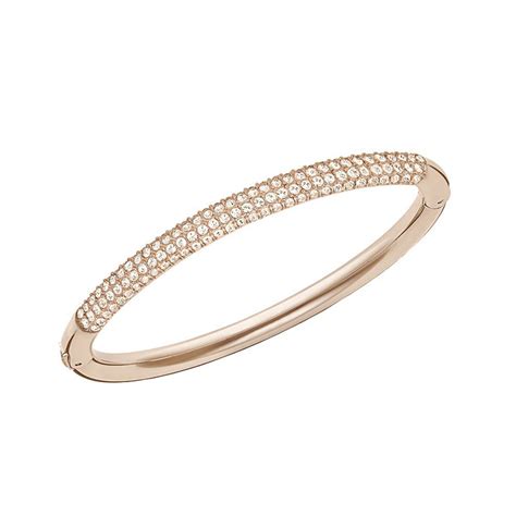 Swarovski Stone Mini Bangle Rose Gold Tone 5032850 Borsheims