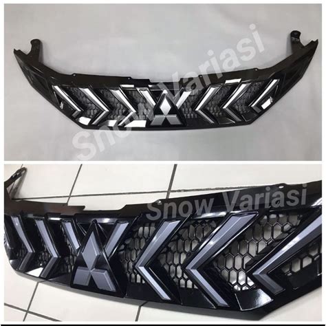 Jual Gril Grill Front Grille Cover Xtivo Xpander Hitam Kilap Doff Lis