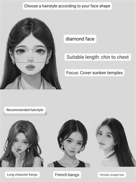 Hairstyle For Your Face Shape Diamond Face In Diamond Face