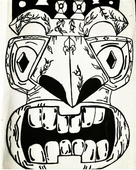 tikki drawing  derrick owens fine art america