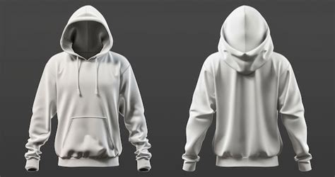 Premium Photo | White hoodie mockup Generative AI