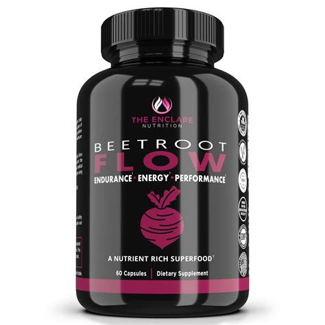 Organic Beet Root Capsules 1300mg 60 Ct With Box Natural Nitric Oxide Booster Beets Nitrate