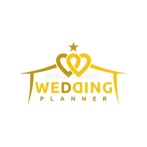 Wedding Planner Logo Vector Illustration Design With Double W Letter