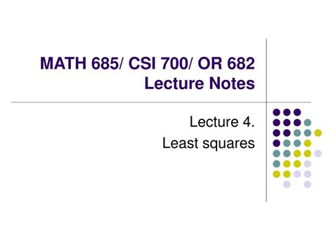 Ppt Math Csi Or Lecture Notes Powerpoint Presentation