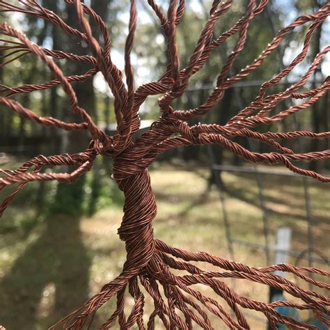 8 Inch Handmade Copper Wire Tree Of Life One Of A Kind Etsy