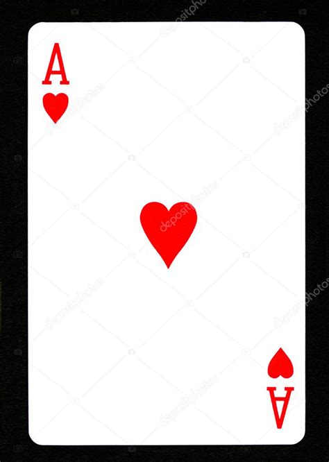 Ace of Hearts Playing Card ⬇ Stock Photo, Image by © chrisdorney #6824923