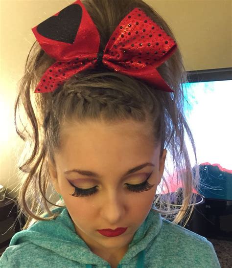 Perfect Fall Gameday Cheer Hair And Makeup Cheerleading Hairstyles