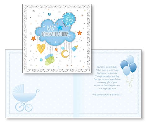 Card/Baby Boy Congratulations| Free Delivery when you spend £10 at Eden ...