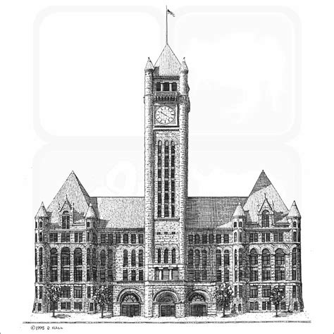 Minneapolis City Hall Minnesota Signed Fine Art Print