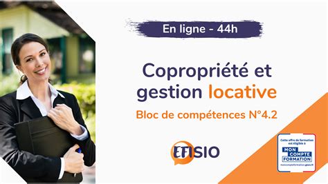 Formation Copropriété et gestion locative 44H EFISIO