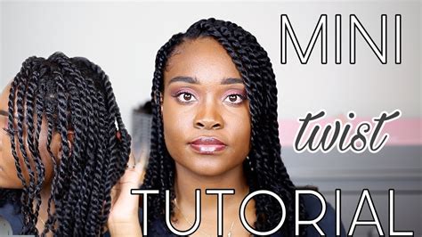 Easy Mini Twist Tutorial On Natural Hair Beautybyaj Youtube