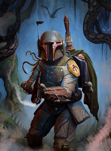 Artstation Boba Fett Pablo Olivera Star Wars Boba Fett Art Star