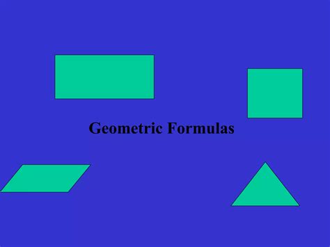 Geometric formulas (math) | PPT