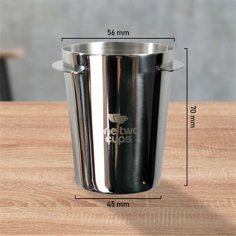 One Two Cups Dosing Cup Portafilter Espresso Machine Stainless Mm