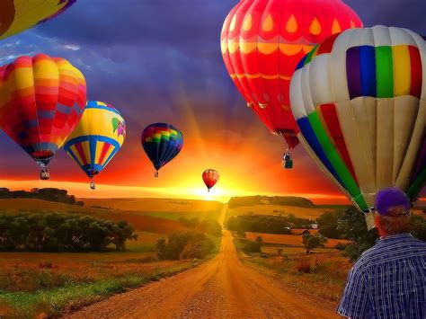 Hot Air Balloon Desktop Wallpapers Wallpaper Cave