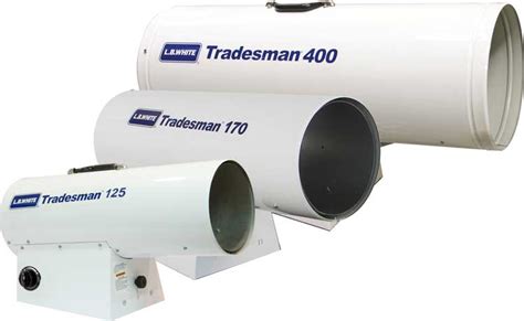 L.B.White® Tradesman® Portable Forced Air Heaters On Industrial Propane ...