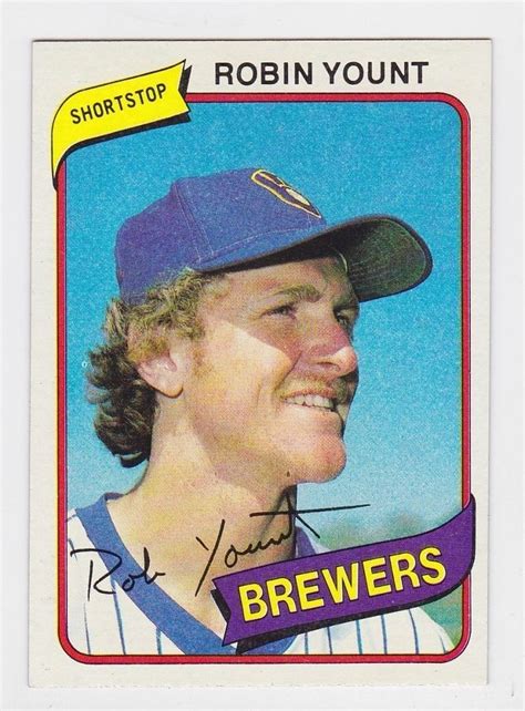 Drape Wiring: Review Of Robin Yount Rookie Card Value References