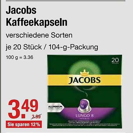 Jacobs Kaffeekapseln Angebot Bei V Markt Prospekte De