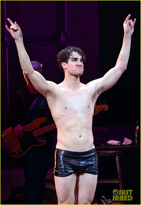 Darren Criss Strips Down Shirtless For First Hedwig Show Photo