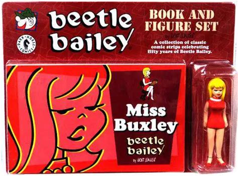 Beetle Bailey Miss Buxley Book Figure Set Playmates - ToyWiz