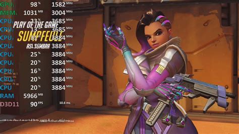 Overwatch GeForce MX150 Intel Core I7 8550U Gameplay Framerate Test