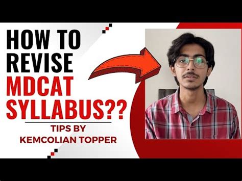 How To Revise Mdcat Syllabus In Less Than One Month Complete Guide By