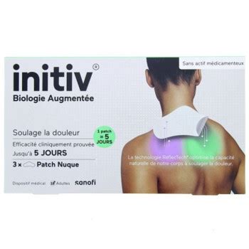 Initiv Patch Nuque Anti Douleur X3 Sanofi IllicoPharma