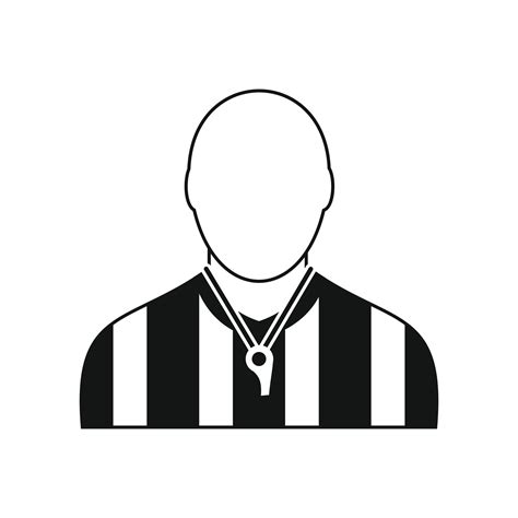 Referee black simple icon 14073990 Vector Art at Vecteezy