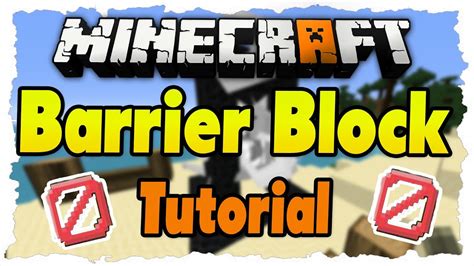 MINECRAFT 1 8 Tutorial Barrier Block Unsichtbare Barriere YouTube